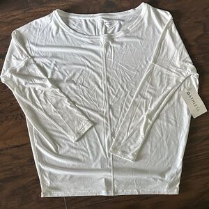 Athleta Women's White Long Sleeve Blouse